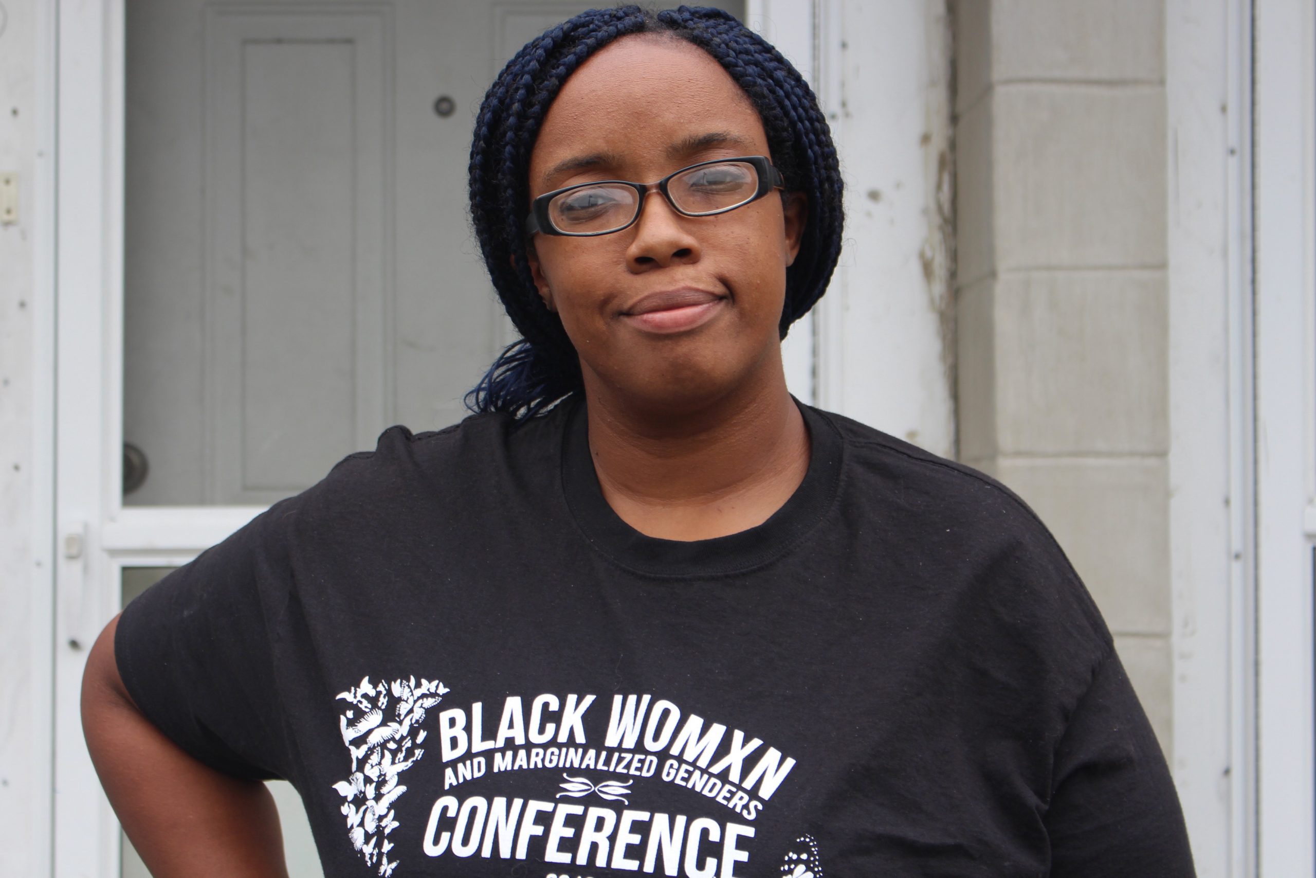 Monica Cannon-Grant outside her home. Photo by Lex Weaver.