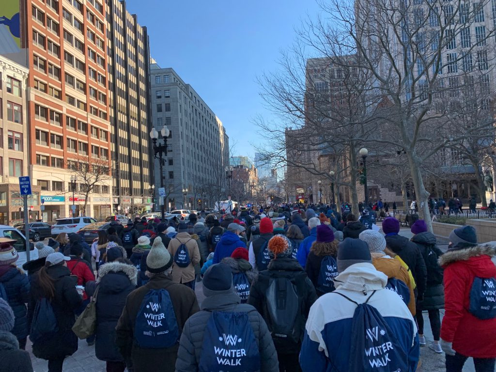 Hundreds gather for Boston's Winter Walk,