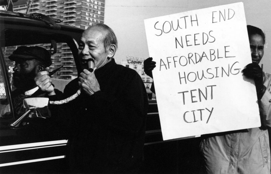 South End residents protested affordable housing losses in the 1960s. Today, activism is far more rare. Photo provided by Northeastern University, Archives and Special Collections Division.