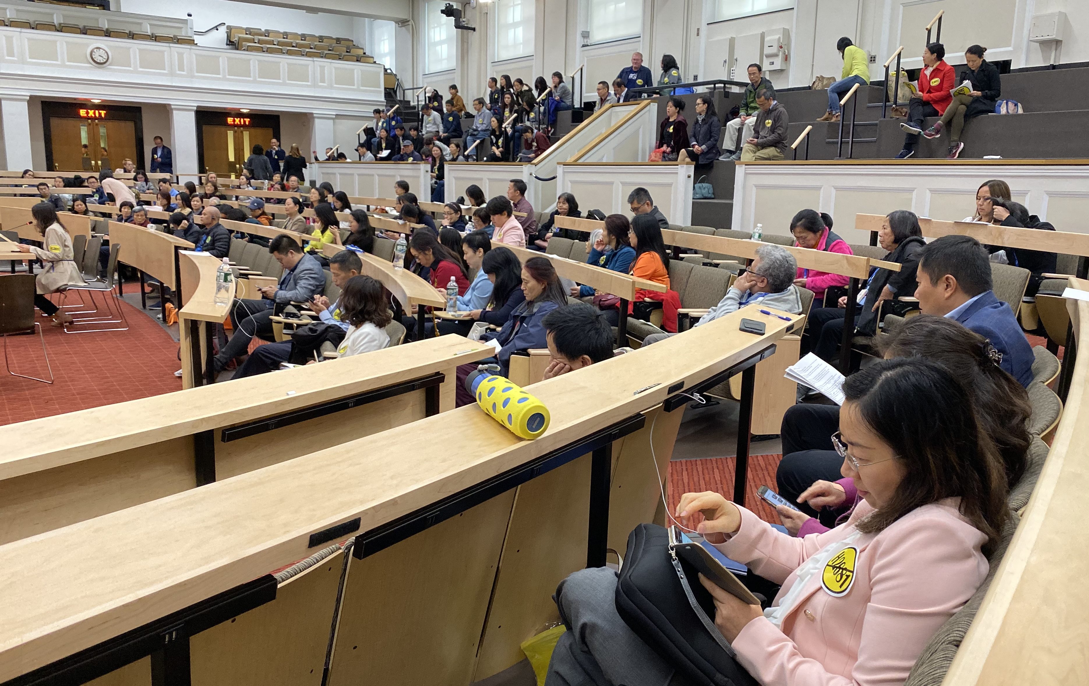 Members of the public testified at the State House last week on a new bill that would require state agencies to collect more detailed data on individuals. Photo by Alexa Gagosz.