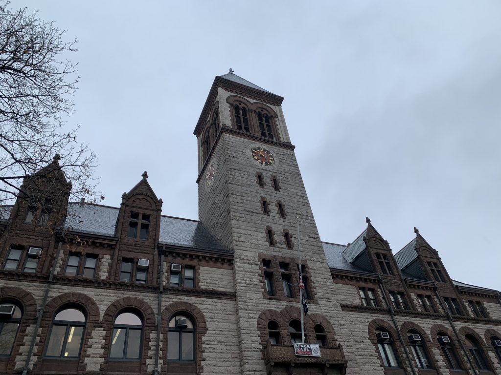 Cambridge City Hall. Photo by Aidan McGovern.