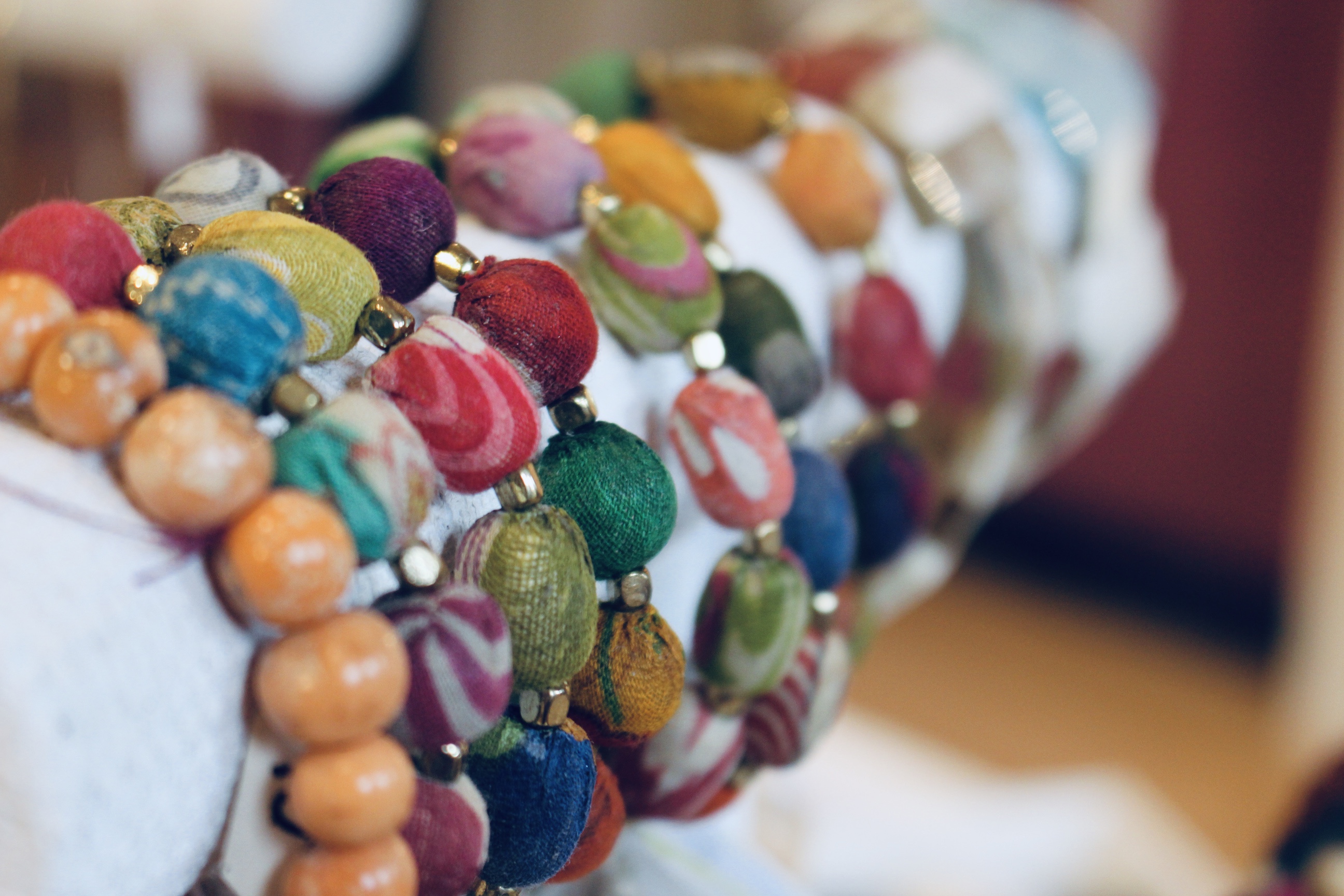 Colorful accessories for sale at the South End store. Photo by Alexa Gagosz.