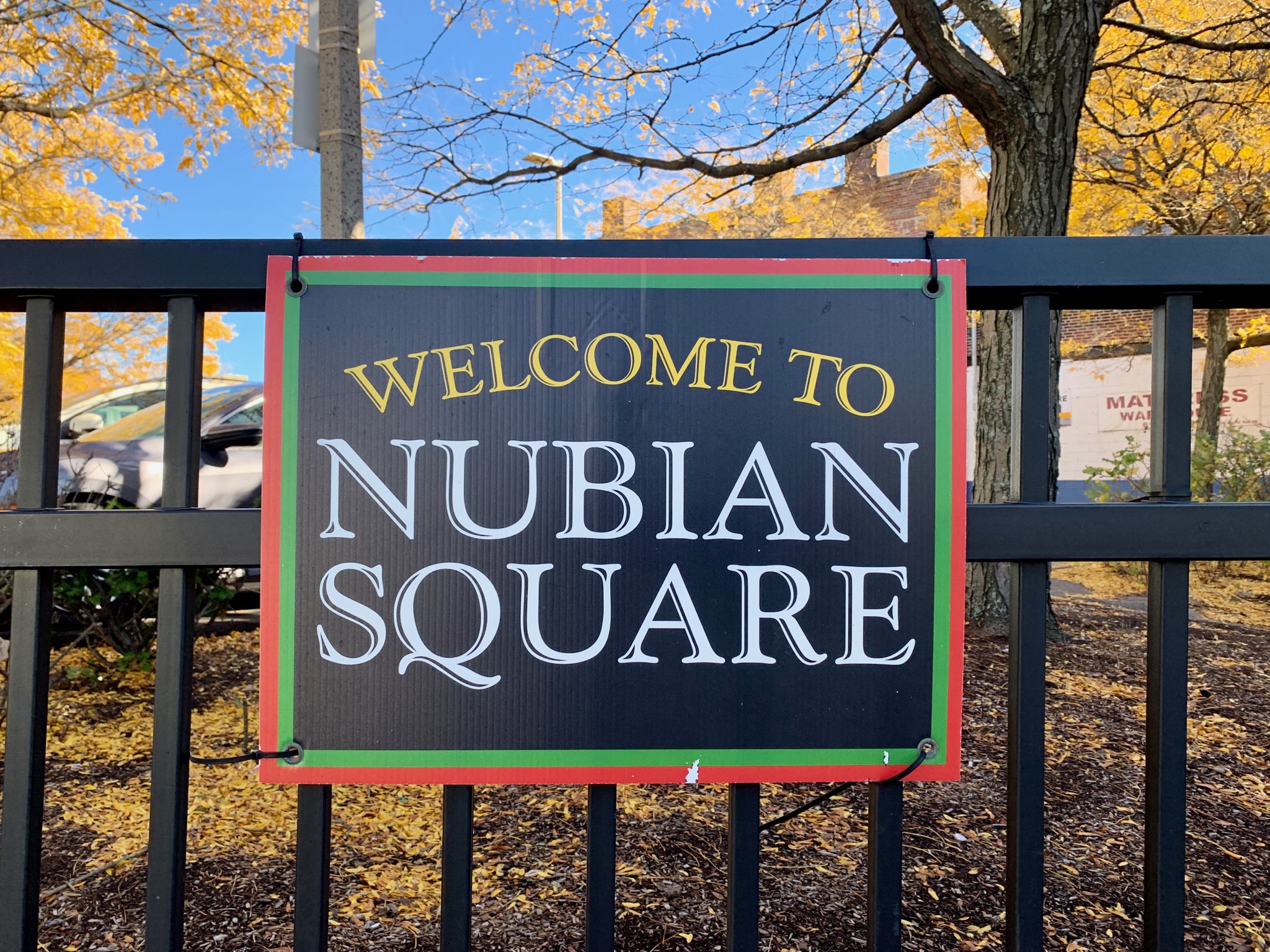Signs already proclaim Dudley Square "Nubian Square." Photo by Jordan Erb.