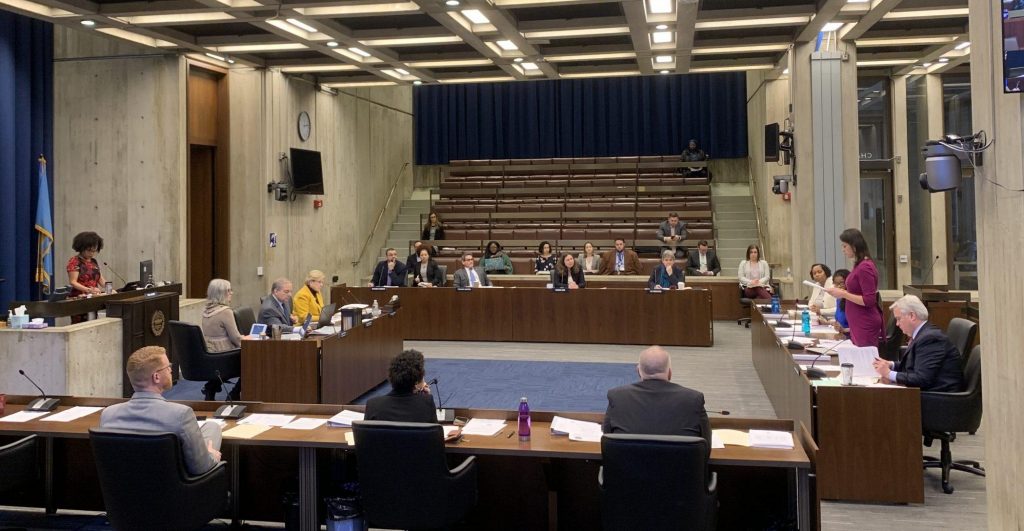 BuildBPS, school safety and the 2020 Census were all on the agenda at this week's Boston City Council meeting in City Hall. Photo by Jordan Erb.