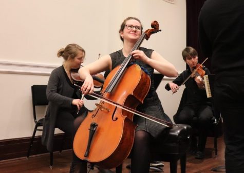 McKinley James, a senior at New England Conservatory, plays in the college’s last senior recital of the year on March 12. All concerts at the music school were cancelled starting the following day.