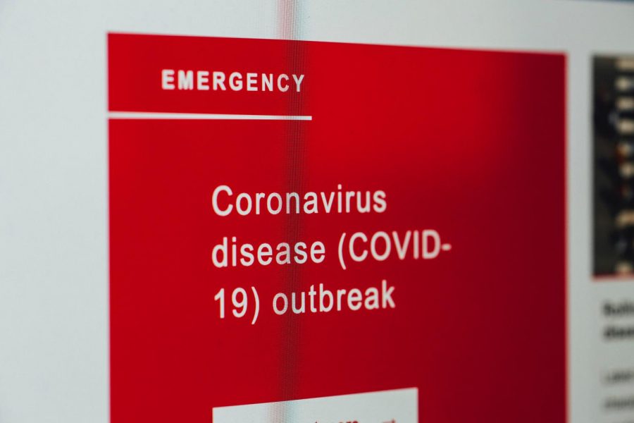 Coronavirus warning. Photo by Markus Spiske on Unsplash