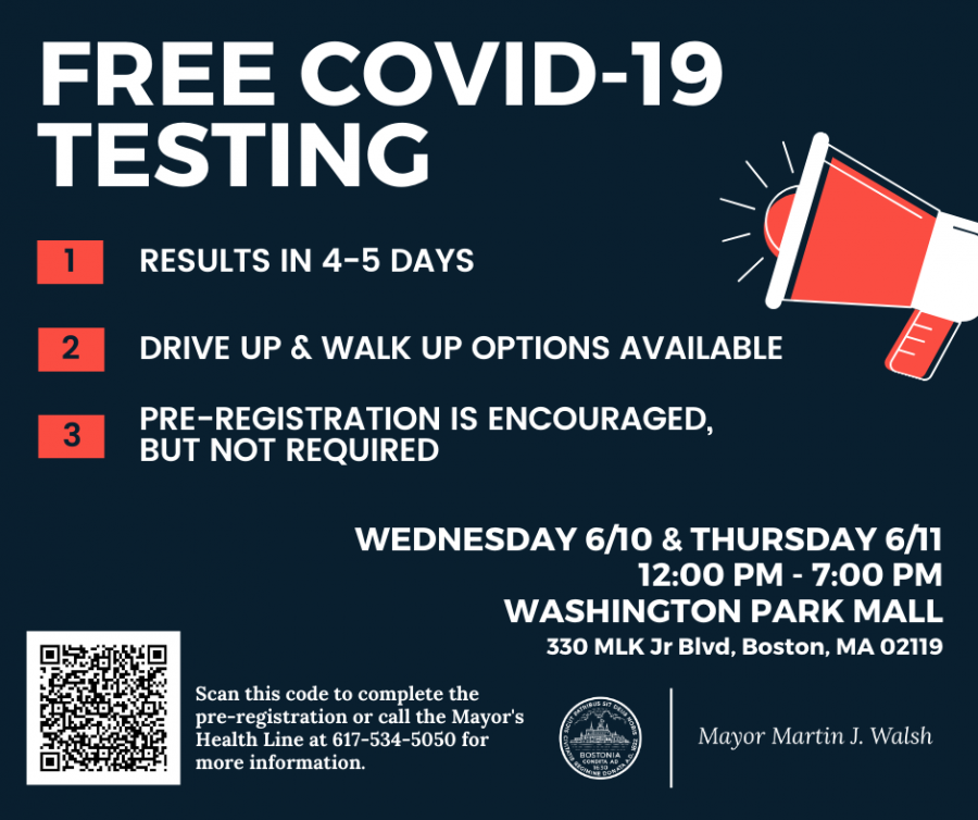 City of Boston is partnering with the East Boston Neighborhood Health Center to offer free and confidential COVID-19 testing