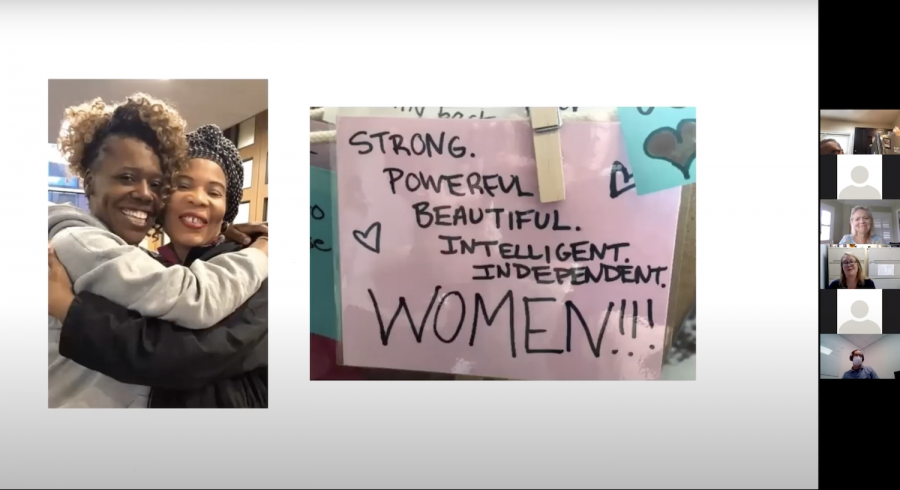 Screenshot of the Boston Health Care for the Homeless Program's event titled “Caring for our Most Vulnerable Patients: Women” via Zoom.