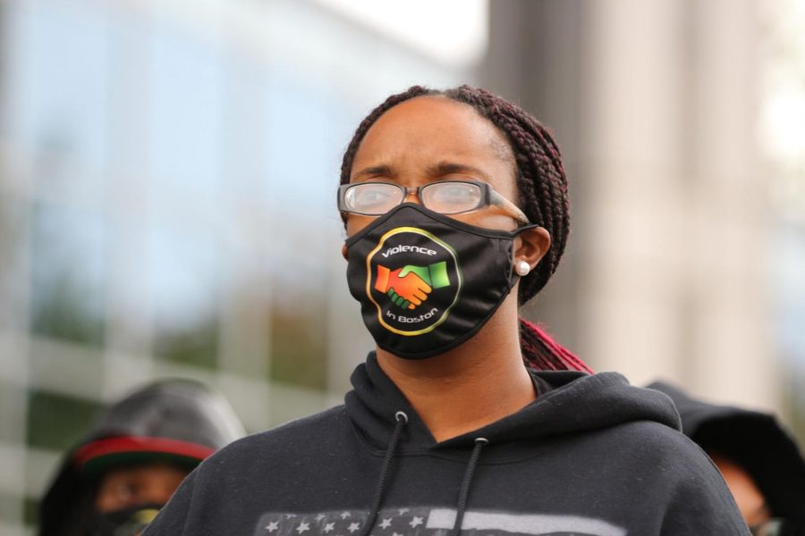 Boston activist Monica Cannon-Grant, organizer of the Protect Black Women rally. 