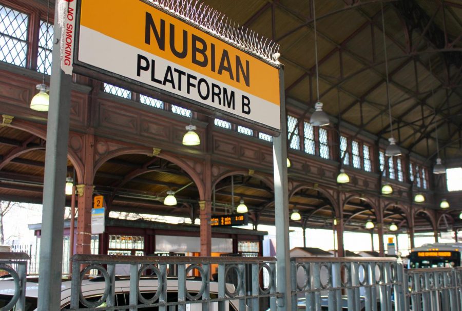 Nubian station, formerly Dudley station in Roxbury.