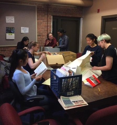 Volunteers at the The History Project. 