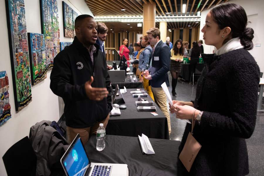 A pitch night event at the Roxbury Innovation Center.