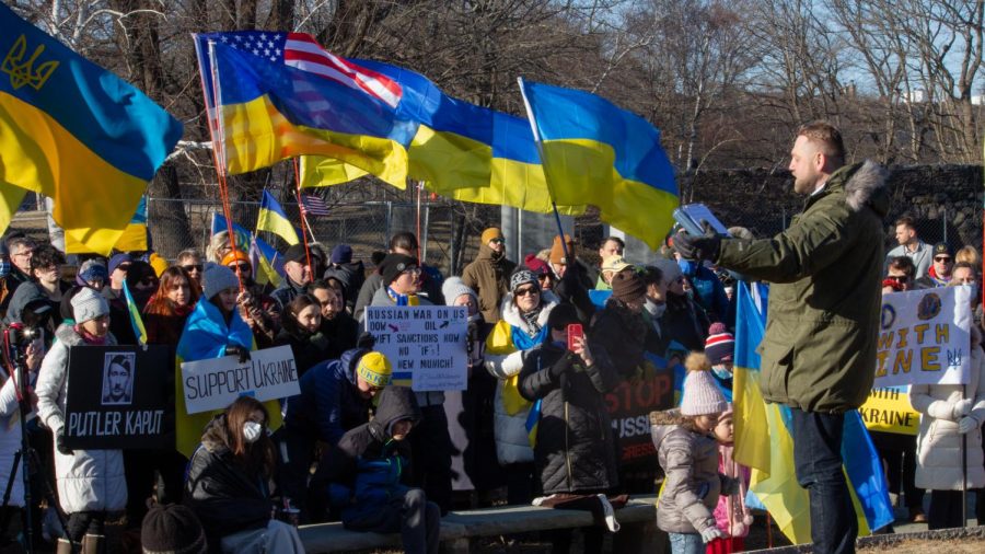 Ukrainians gathered to commemorate The Heavenly Hundred who died in the ongoing Russia-Ukrainian war in the East of Ukraine in Feb . 2014