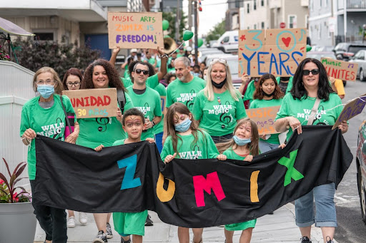 ZUMIX staff and students participating in the 2021 Walk for Musicin East Boston. 

This is one of our biggest fundraisers each year, and welcome people from the ZUMIX community to show their support for our young people, Katie Gibson, the development and communications manager at ZUMIX, told The Scope.