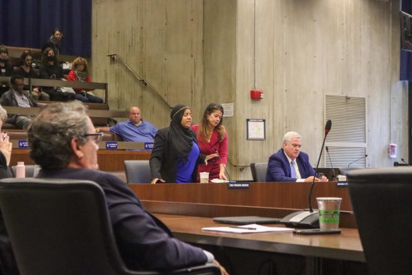 Boston, MA - Oct. 25, 2023: Councilor Tania Fernandes Anderson spoke passionately about the conflict in Gaza at the Oct. 25 City Council meeting. 