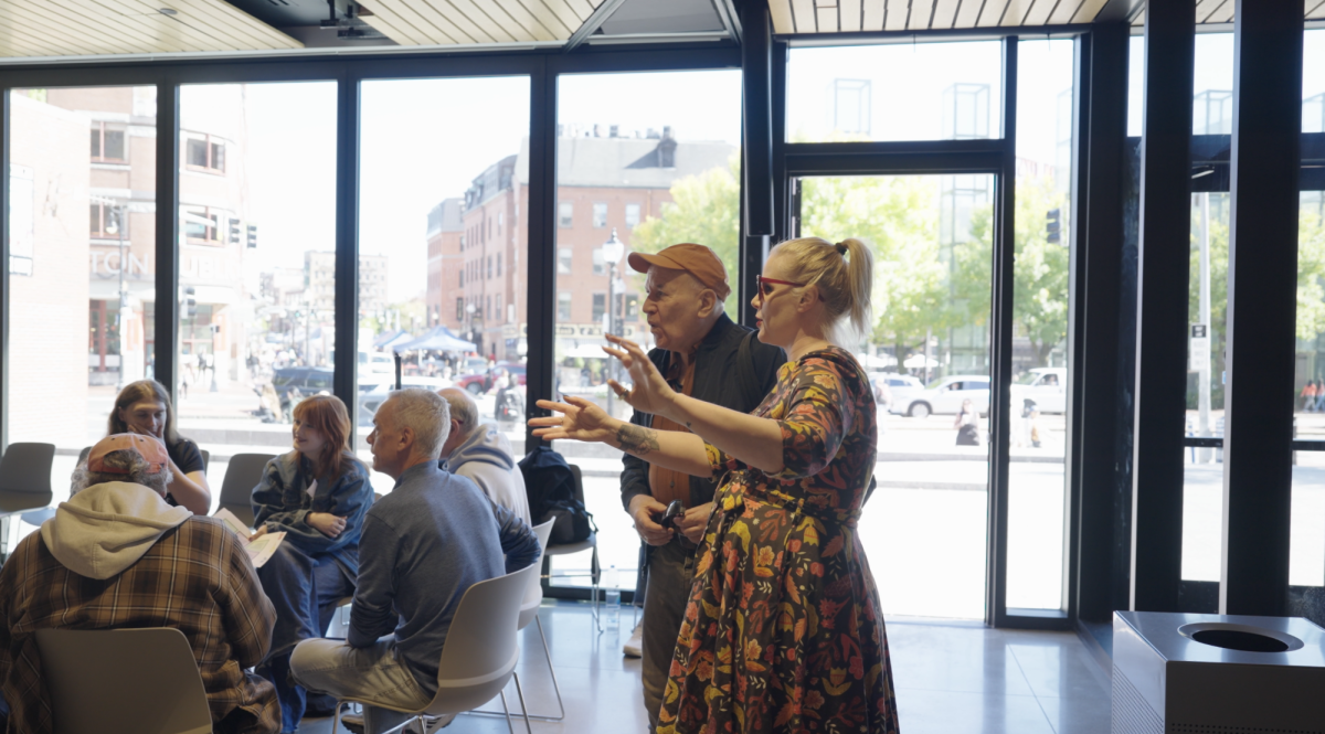 An intergenerational coffee hour for Boston's queer community
